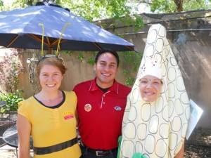 Rivera and Marleny with gubernatorial candidate Howie Morales at Rep. Ben Ray Lujan's coffee and biscochitos party. 